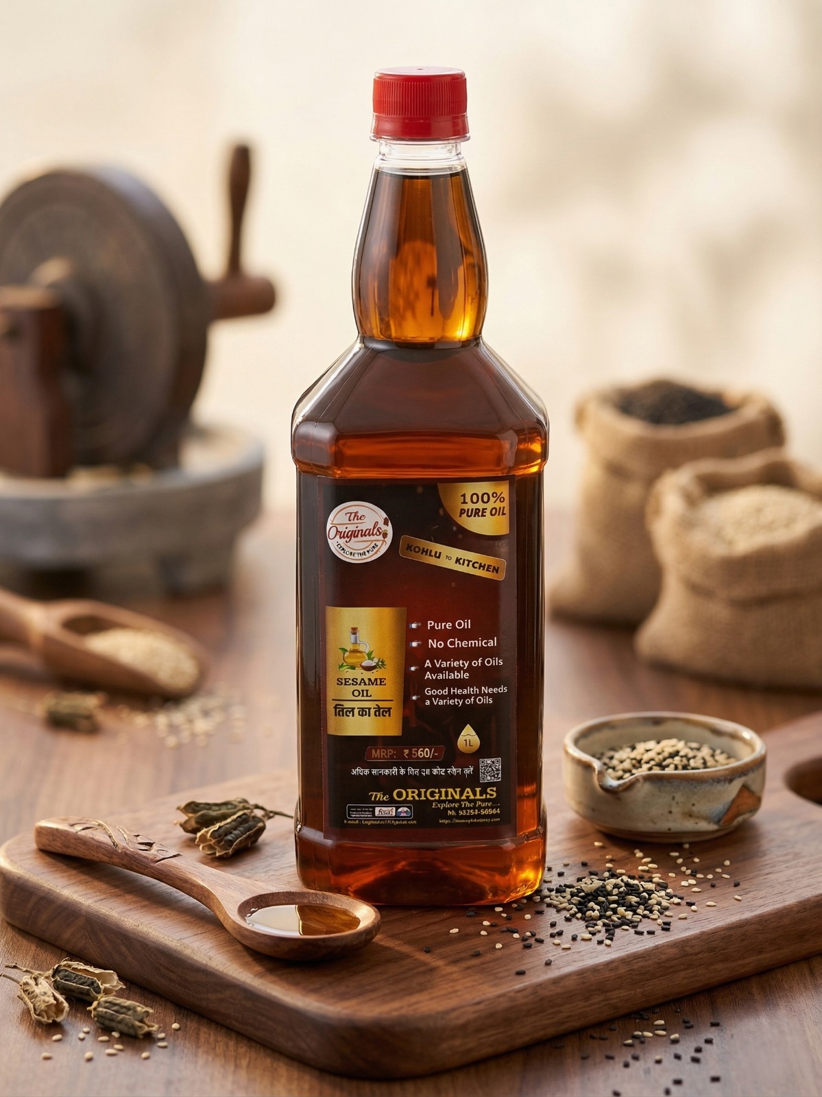 Cold Pressed Sesame Oil